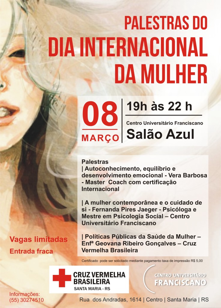 palestra dia internacional da mulher